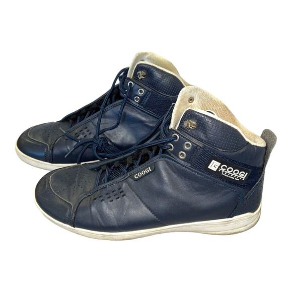 Coogie Australia Men’s Navy Blue High-Top Sneakers - Picture 1 of 7